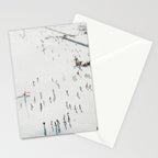 Aerial shot of ski resort Stationery Card Gallery Image 2