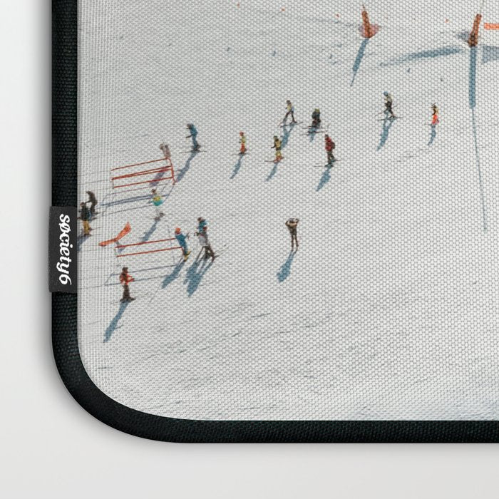 Aerial shot of ski resort Laptop Sleeve Gallery Image 3