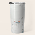 Aerial shot of ski resort Travel Mug Gallery Image 3