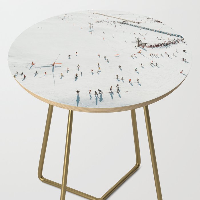 Aerial shot of ski resort Side Table Gallery Image 2