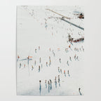 Aerial shot of ski resort Poster Gallery Image 4