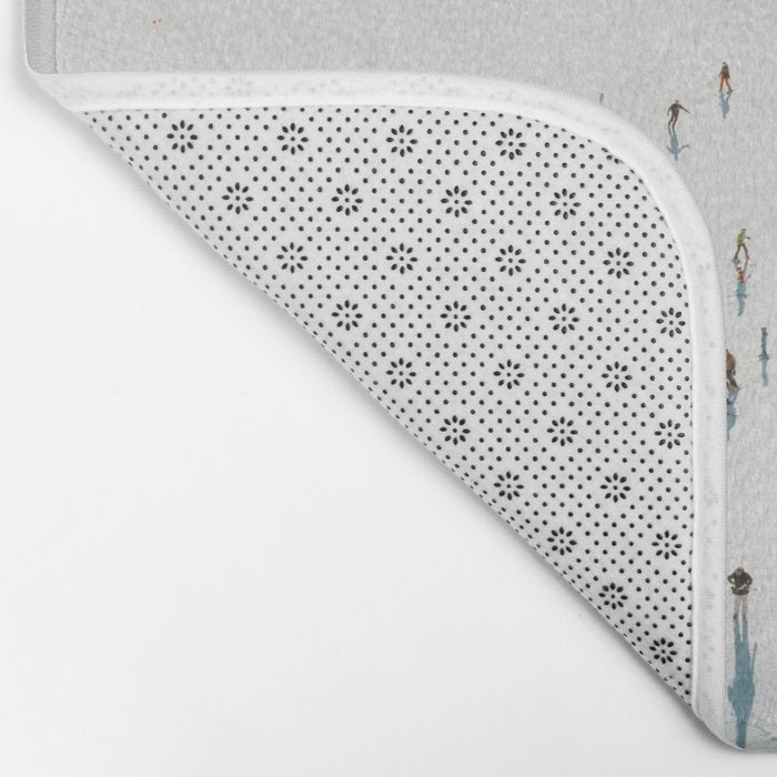 Aerial shot of ski resort Bath Mat Gallery Image 2