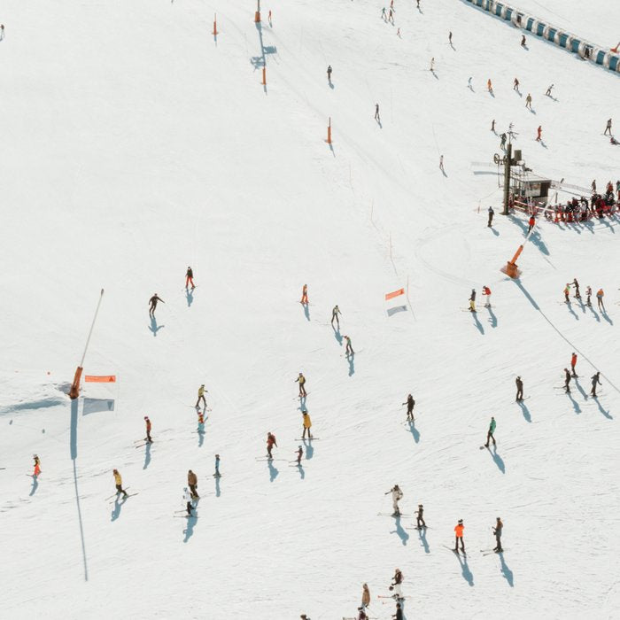 Aerial shot of ski resort Coffee Mug Gallery Image 2