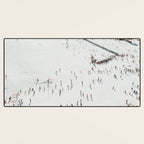 Aerial shot of ski resort Desk Mat Gallery Image 3