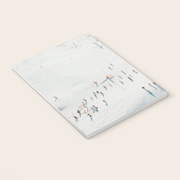 Aerial shot of ski resort Notebook Gallery Image 3