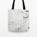 Aerial shot of ski resort Tote Bag Gallery Image 1