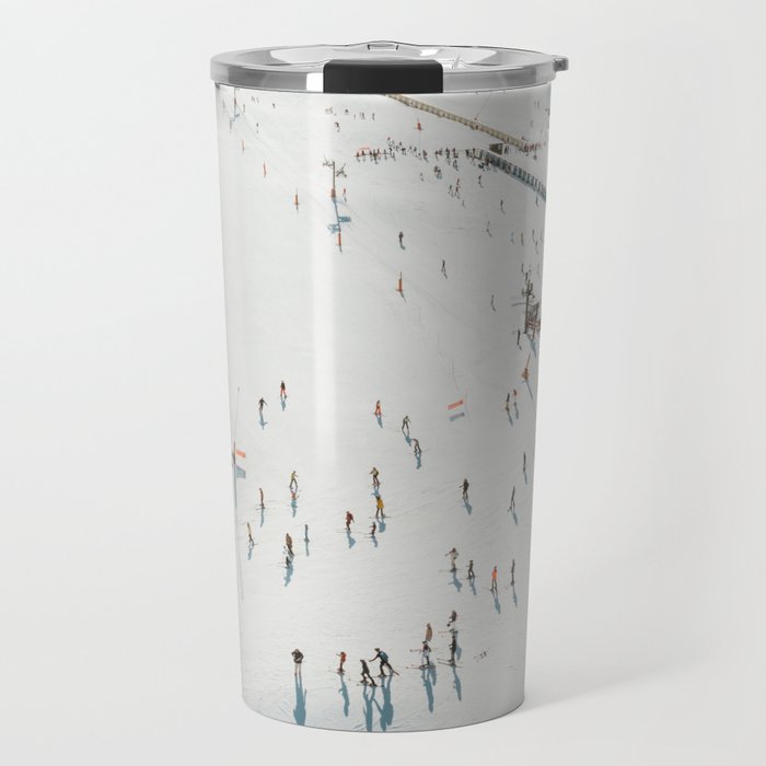 Aerial shot of ski resort Travel Mug Gallery Image 1