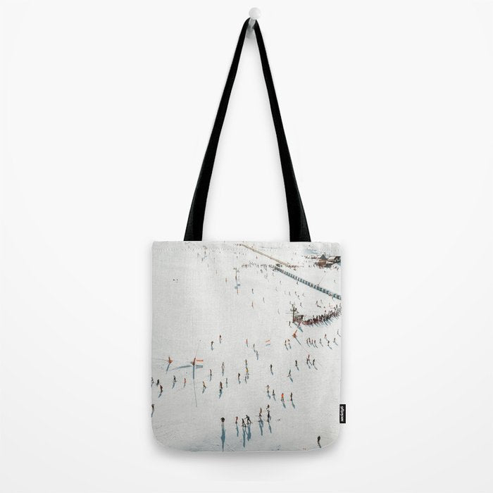 Aerial shot of ski resort Tote Bag Gallery Image 2