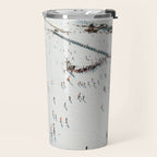 Aerial shot of ski resort Travel Mug Gallery Image 2
