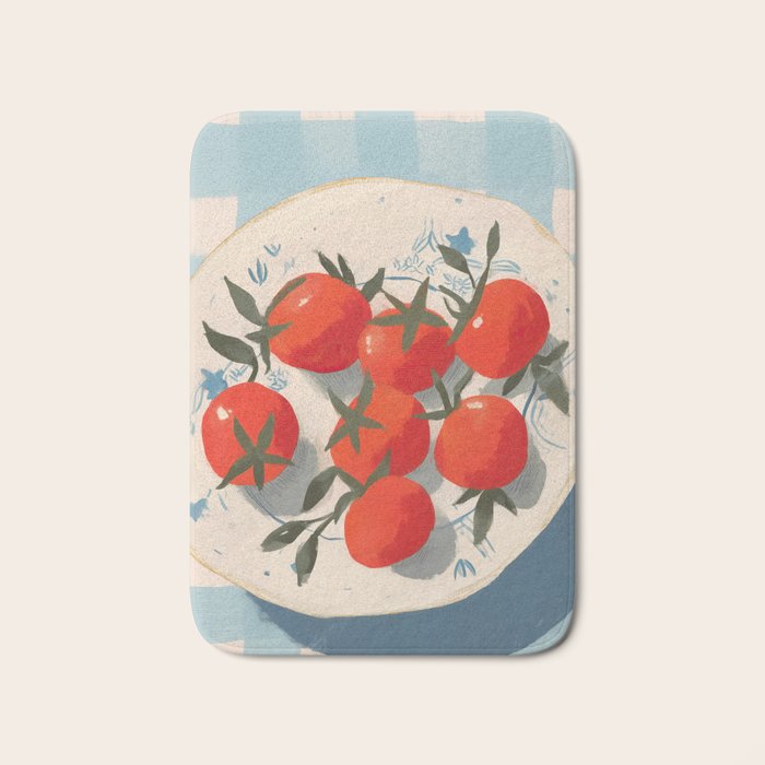  Summer Tomatoes Bath Mat Gallery Image 1