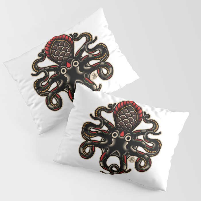 Traditional Tattoo Octopus  Pillow Sham Gallery Image 3
