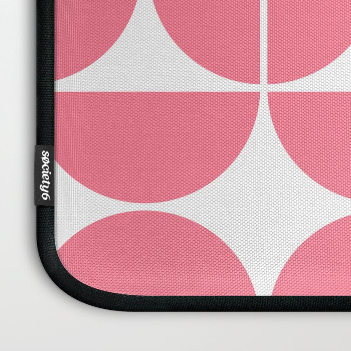 Mid Century Modern Geometric 04 Pink Laptop Sleeve Gallery Image 3