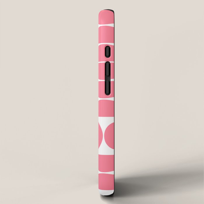 Mid Century Modern Geometric 04 Pink iPhone Case Gallery Image 2