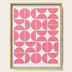 Mid Century Modern Geometric 04 Pink Serving Tray Gallery Image 1