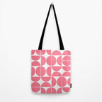Mid Century Modern Geometric 04 Pink Tote Bag Gallery Image 2
