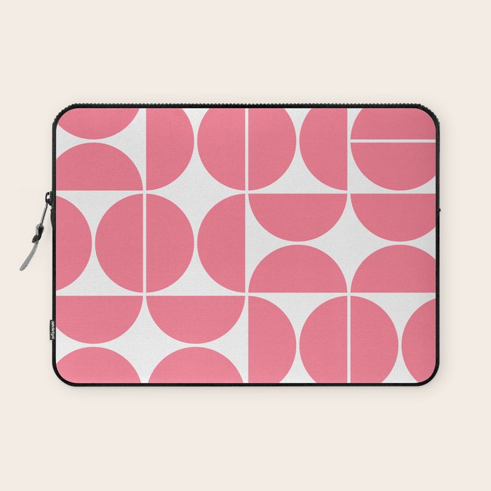 Mid Century Modern Geometric 04 Pink Laptop Sleeve Gallery Image 1