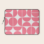 Mid Century Modern Geometric 04 Pink Laptop Sleeve Gallery Image 1