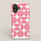 Mid Century Modern Geometric 04 Pink iPhone Case Gallery Image 1