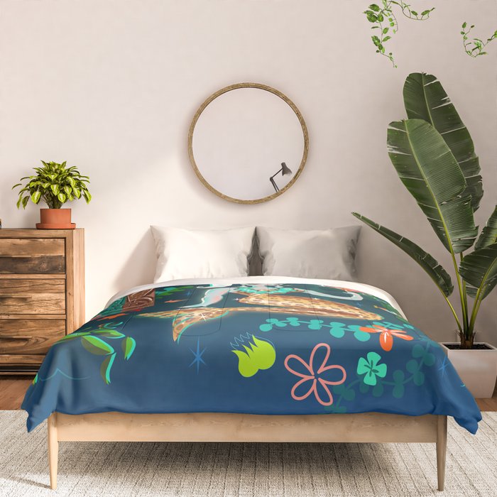 Blonde Leopard Martini Mermaid Comforter Gallery Image 3