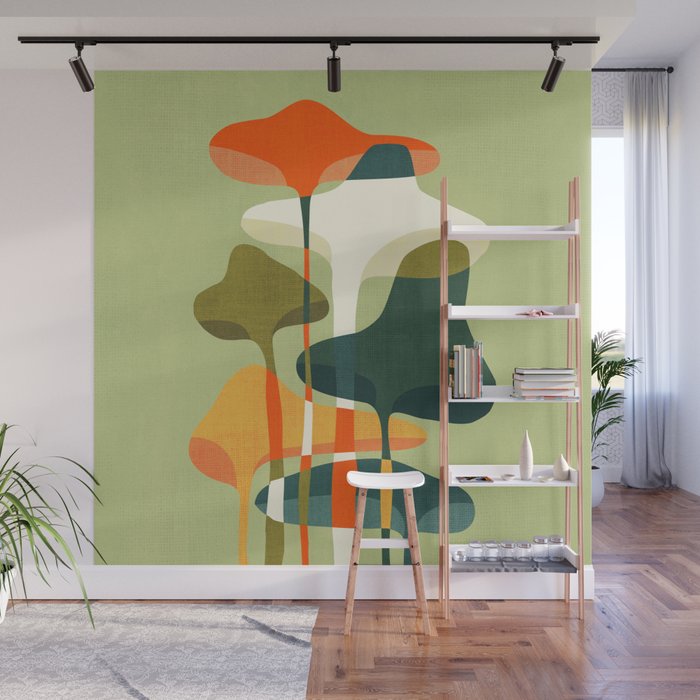 Little mushroom Wall Mural Gallery Image 1