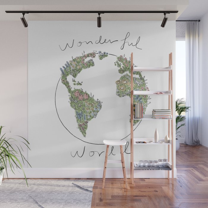 What a Wonderful World Wall Mural Gallery Image 1