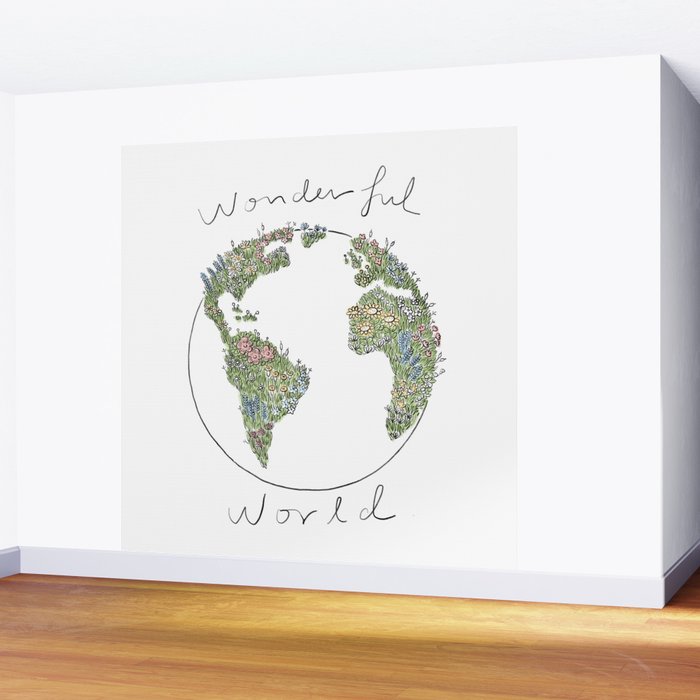 What a Wonderful World Wall Mural Gallery Image 2