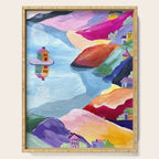 Water rainbow landscape  Serving Tray Gallery Image 1