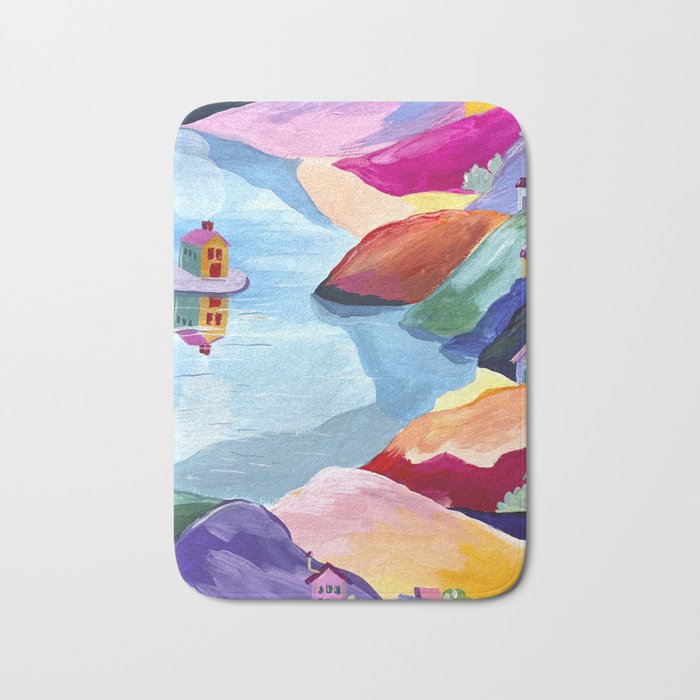 Water rainbow landscape  Bath Mat Gallery Image 1