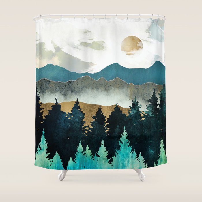 Forest Mist Shower Curtain Gallery Image 1