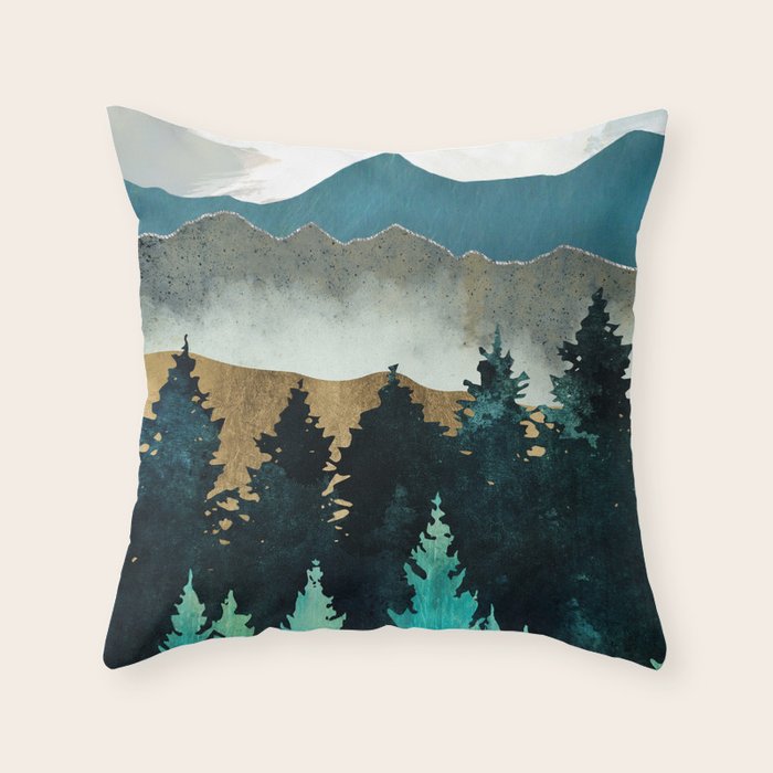 Forest Mist Throw Pillow Gallery Image 6