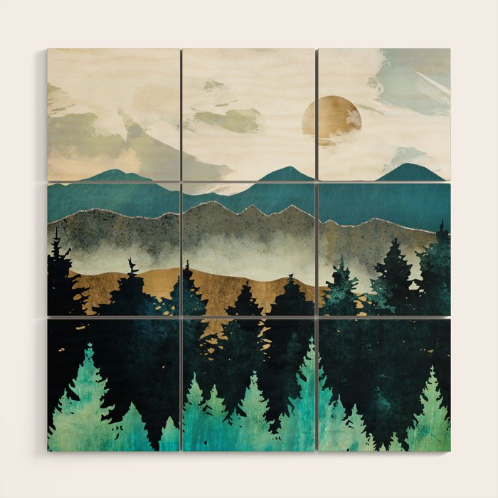 Forest Mist Wood Wall Art Gallery Image 1