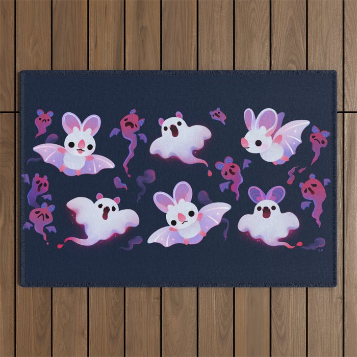 Ghost bat Outdoor Rug Gallery Image 1