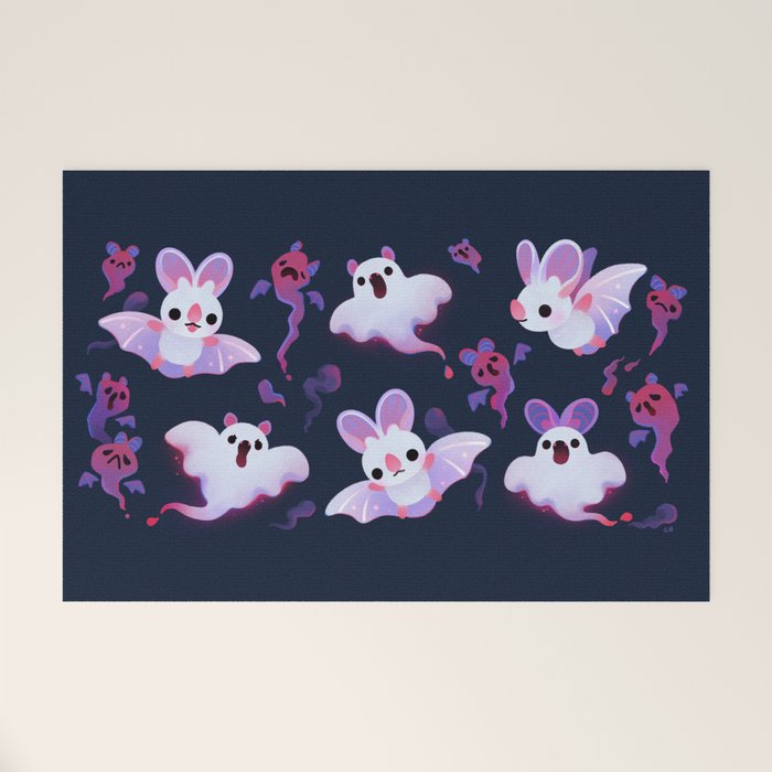 Ghost bat Welcome Mat Gallery Image 1