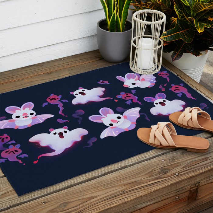 Ghost bat Outdoor Rug Gallery Image 2