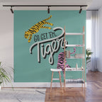 Go Get 'Em Tiger - Mint Palette Wall Mural Gallery Image 1