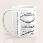 Football Patent - American Football Art - Black Chalkboard Coffee Mug Gallery Image 3