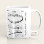 Football Patent - American Football Art - Black Chalkboard Coffee Mug Gallery Image 1