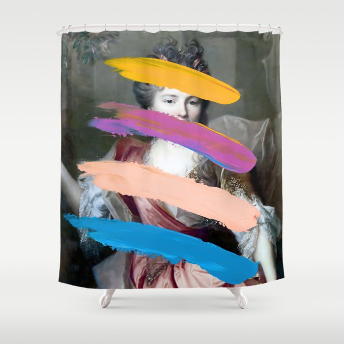 Composition 740 Shower Curtain Gallery Image 1
