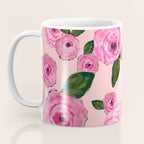 Pink Peonies on Blush Coffee Mug Gallery Image 3