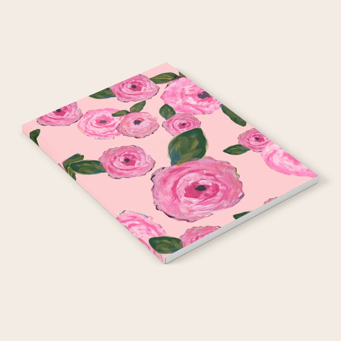 Pink Peonies on Blush Notebook Gallery Image 2