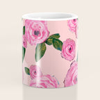 Pink Peonies on Blush Coffee Mug Gallery Image 4