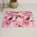 Pink Peonies on Blush Rug Gallery Image 1