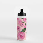 Pink Peonies on Blush Water Bottle Gallery Image 2