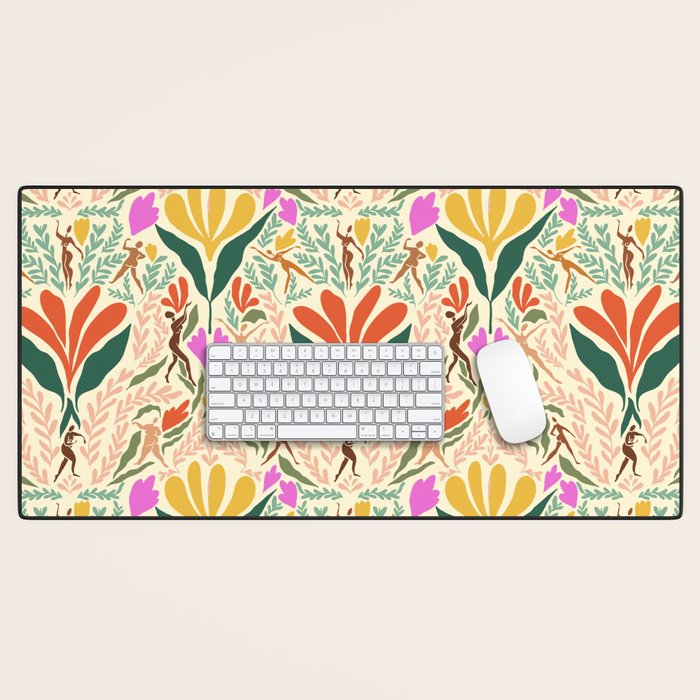 Dancing Foliage // Body Positive Ladies Desk Mat Gallery Image 1