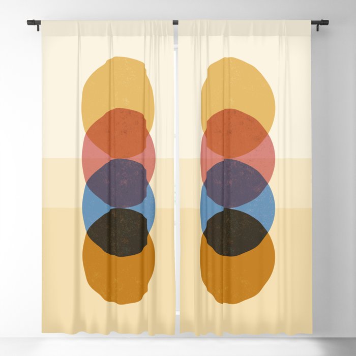Abstraction_SUNRISE_SUNSET_CIRCLE_RISING_COLORFUL_POP_ART_0425A Window Curtain Gallery Image 5