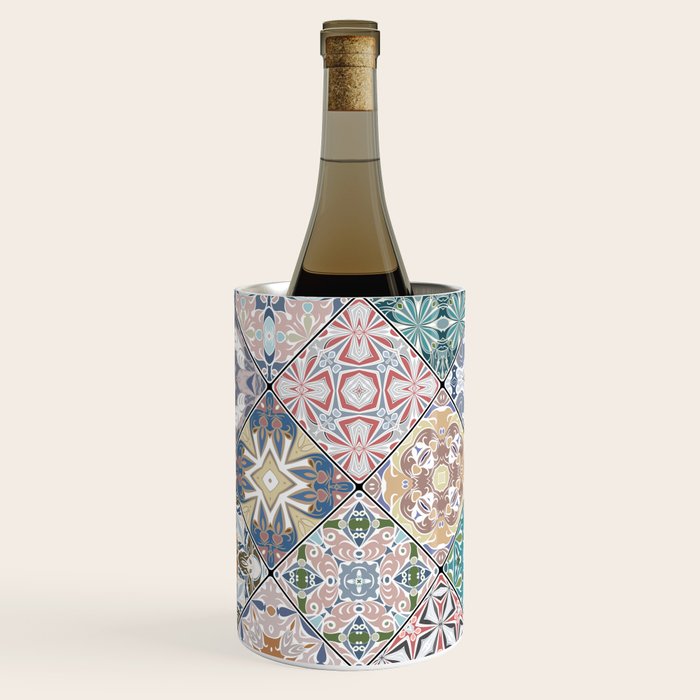 Mediterranean Decorative Tile Print XVI Wine Chiller Gallery Image 3