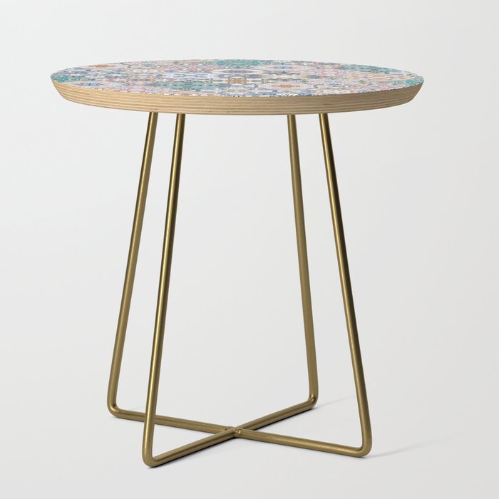 Mediterranean Decorative Tile Print XVI Side Table Gallery Image 1
