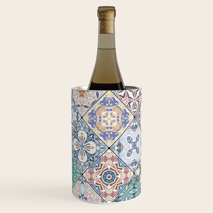 Mediterranean Decorative Tile Print XVI Wine Chiller Gallery Image 2