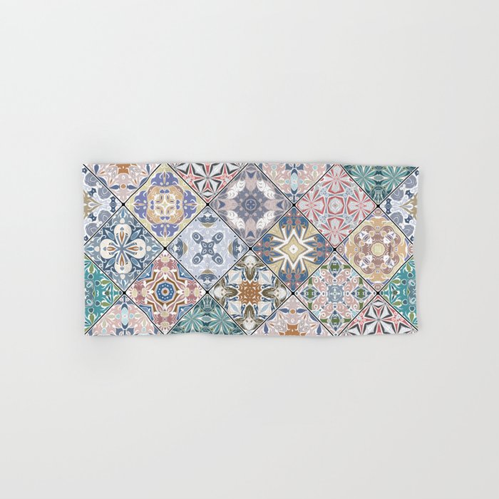 Mediterranean Decorative Tile Print XVI Bath Towel Gallery Image 1
