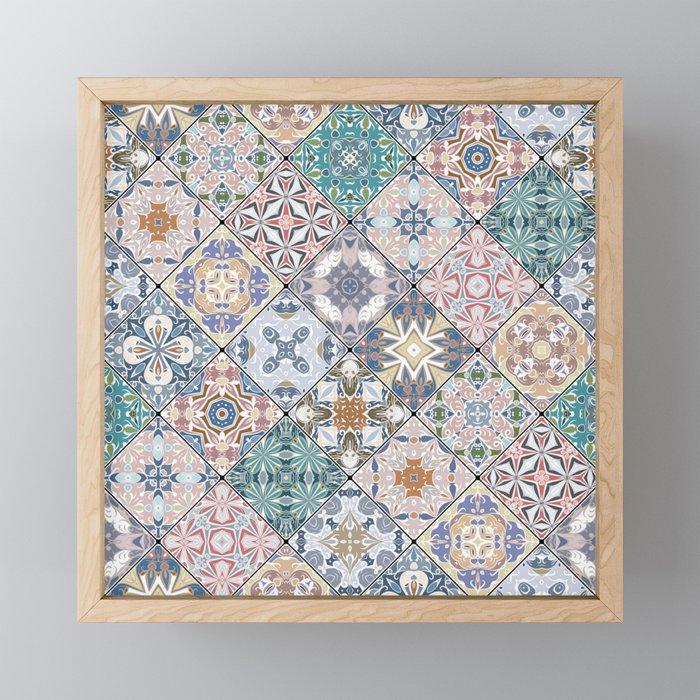 Mediterranean Decorative Tile Print XVI Mini Art Print Gallery Image 1